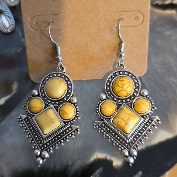 Bohemian Earrings Set - Picture 2 of 4
